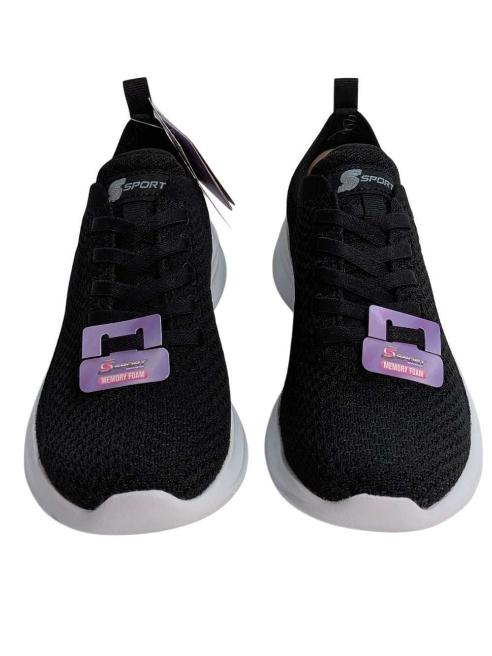 S Sport by Skechers Resse 2.0 Womens 6 Black Memory Foam Slip On Shoes